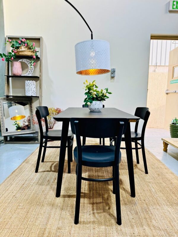 Black 4 Seater Dinning Table